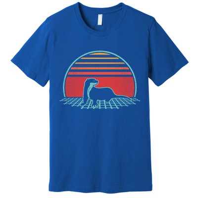 Otter Retro Vintage 80s Style Animal Lover Gift Premium T-Shirt