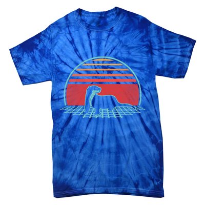 Otter Retro Vintage 80s Style Animal Lover Gift Tie-Dye T-Shirt