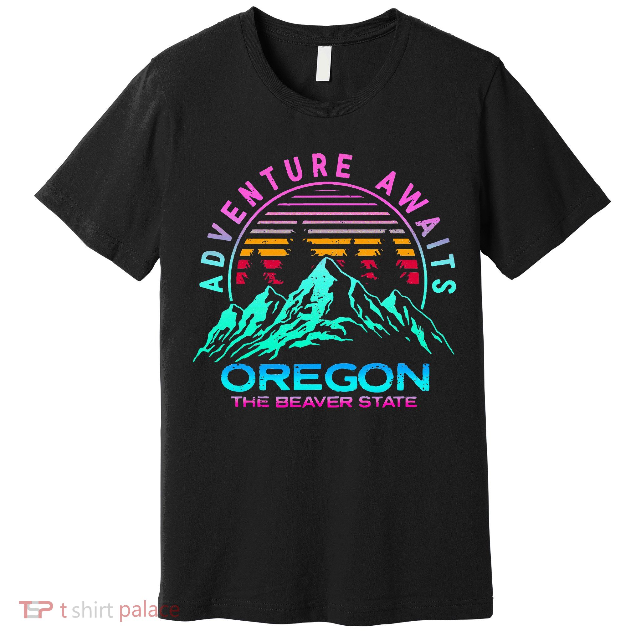 Oregon Retro Vintage Mountain Outdoors State Premium T-Shirt
