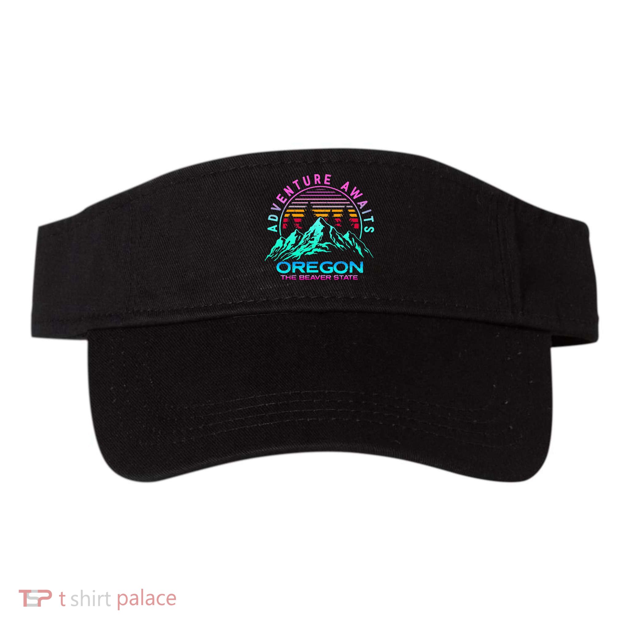 Oregon Retro Vintage Mountain Outdoors State Visor