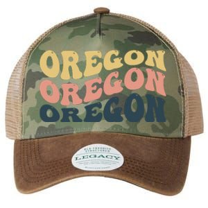 Oregon Retro Waves Legacy Tie Dye Trucker Hat