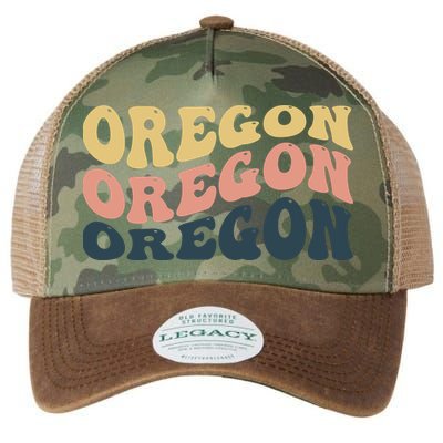 Oregon Retro Waves Legacy Tie Dye Trucker Hat