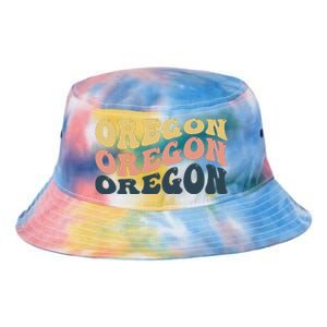 Oregon Retro Waves Tie Dye Newport Bucket Hat