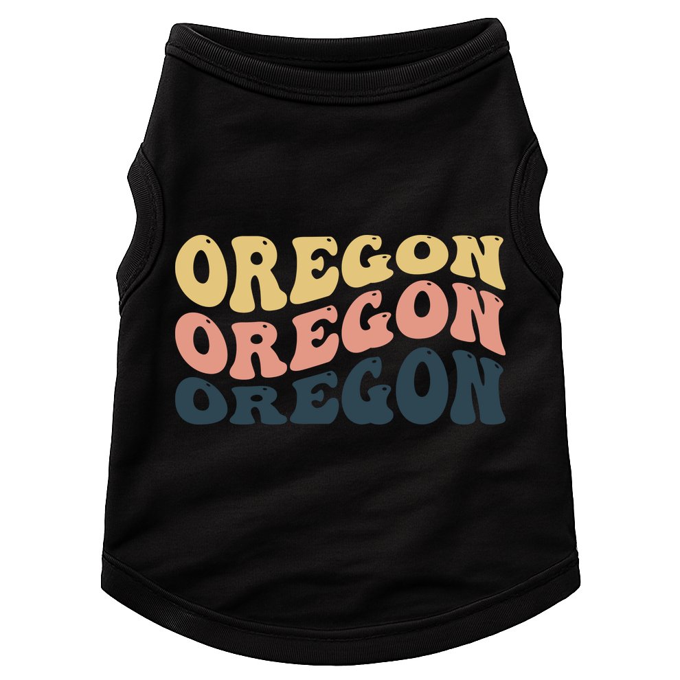 Oregon Retro Waves Doggie Tank