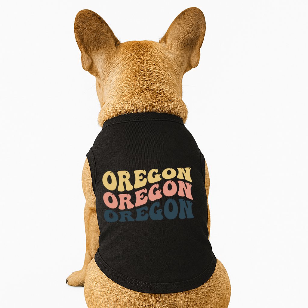 Oregon Retro Waves Doggie Tank