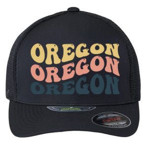 Oregon Retro Waves Flexfit Unipanel Trucker Cap