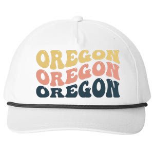 Oregon Retro Waves Snapback Five-Panel Rope Hat