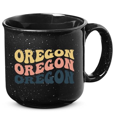 Oregon Retro Waves 15oz Campfire Ceramic Mug