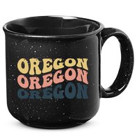 Oregon Retro Waves 15oz Campfire Ceramic Mug