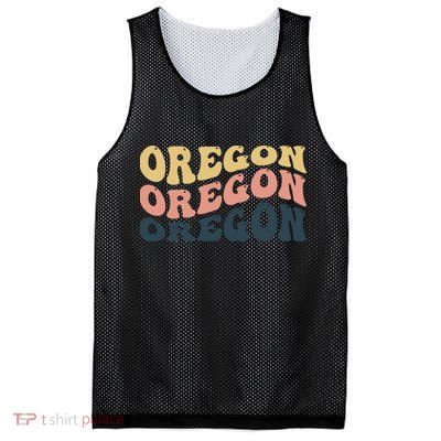 Oregon Retro Waves Mesh Reversible Basketball Jersey Tank