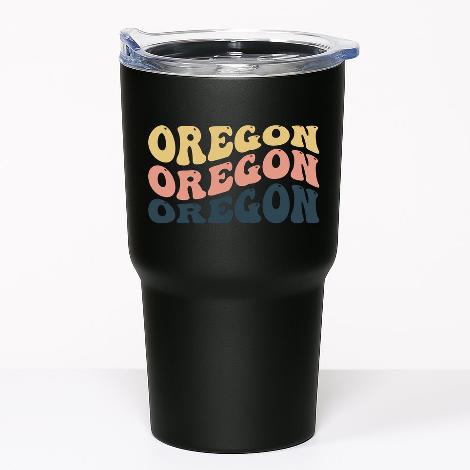 Oregon Retro Waves Tumbler