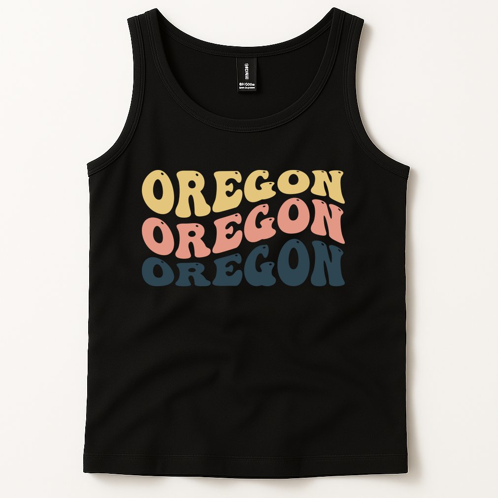 Oregon Retro Waves Tank Top