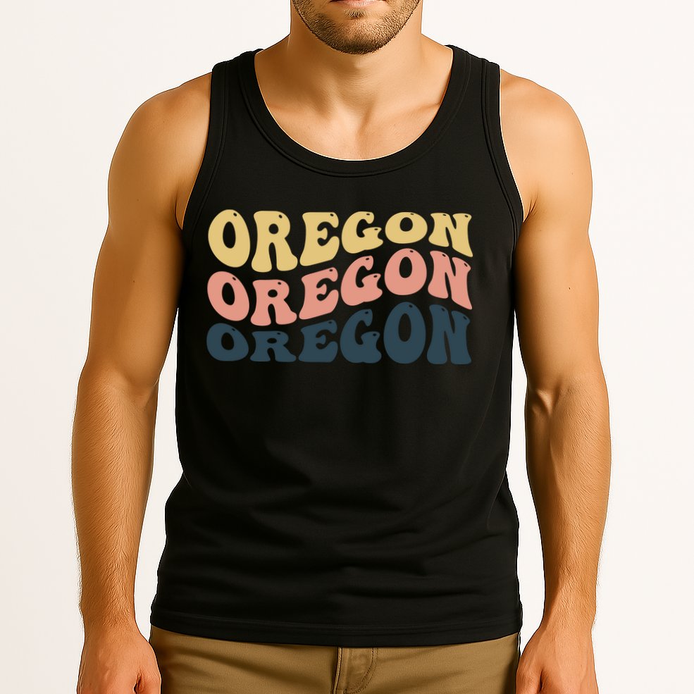 Oregon Retro Waves Tank Top