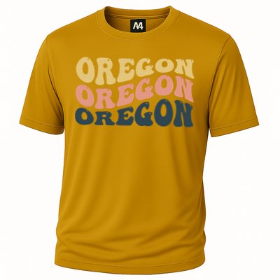 Oregon Retro Waves Performance Shirt