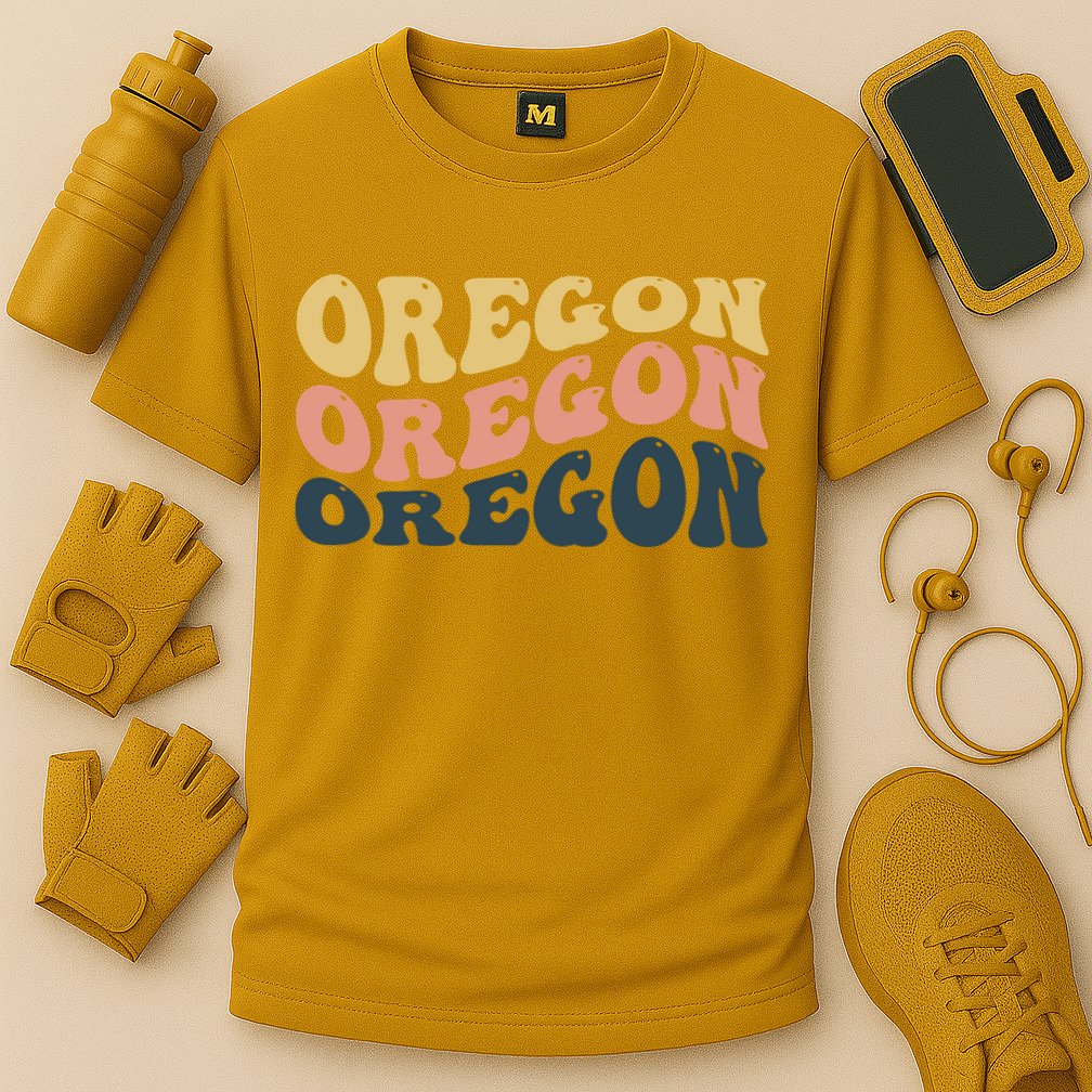 Oregon Retro Waves Performance Shirt