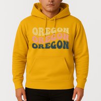 Oregon Retro Waves Hoodie
