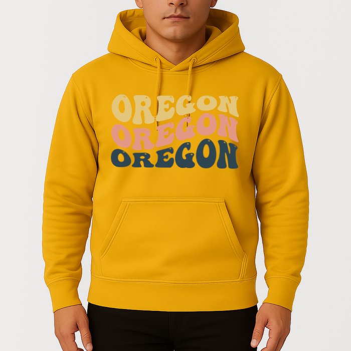 Oregon Retro Waves Hoodie