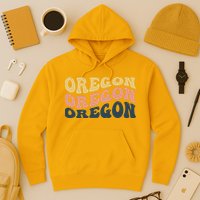 Oregon Retro Waves Hoodie