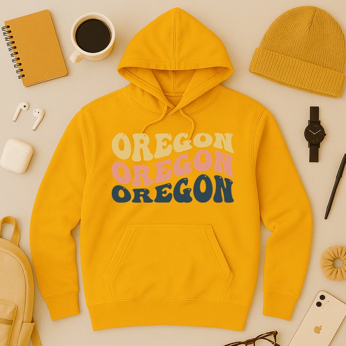 Oregon Retro Waves Hoodie