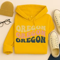 Oregon Retro Waves Hoodie