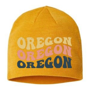 Oregon Retro Waves Sustainable Beanie