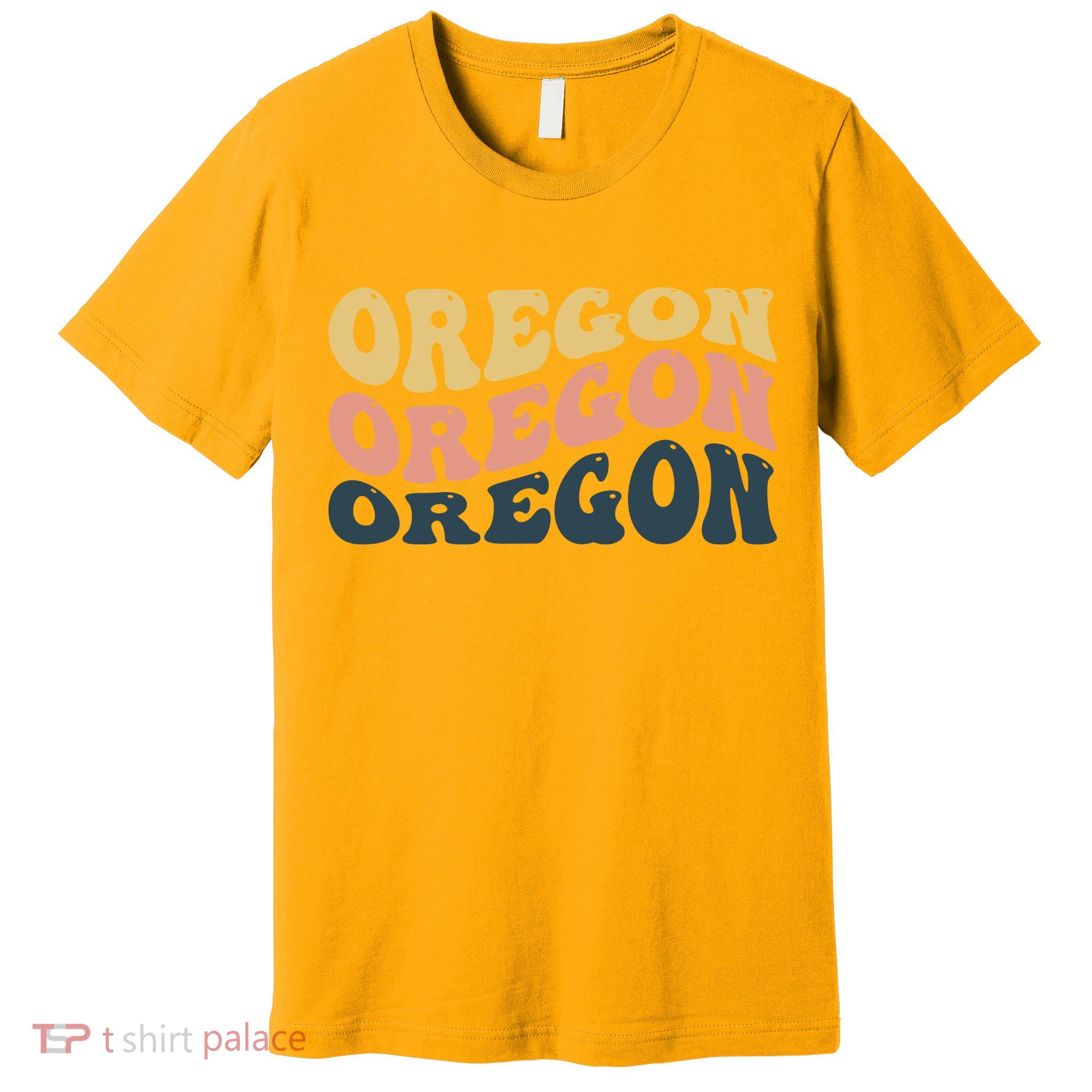 Oregon Retro Waves Premium T-Shirt
