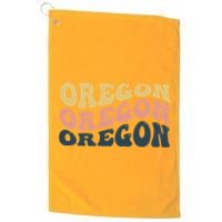 Oregon Retro Waves Golf Towel