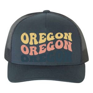 Oregon Retro Waves Yupoong Adult 5-Panel Trucker Hat