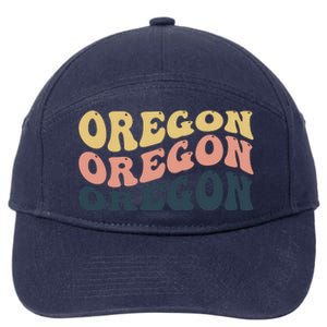 Oregon Retro Waves 7-Panel Snapback Hat