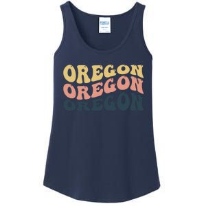 Oregon Retro Waves Ladies Essential Tank