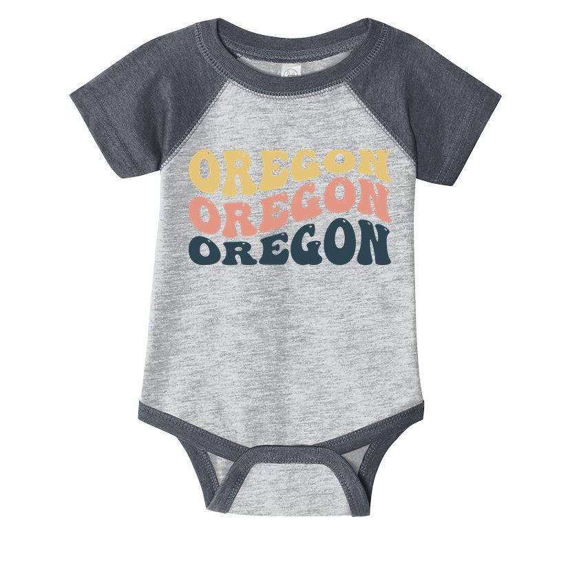 Oregon Retro Waves Infant Baby Jersey Bodysuit
