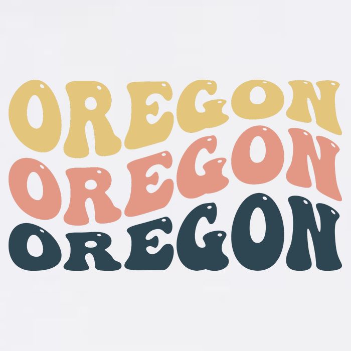 Oregon Retro Waves Garment-Dyed Sweatshirt