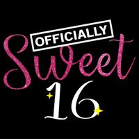 Officially Sweet 16 | Sixteenth Birthday Teen Girl Gift Button