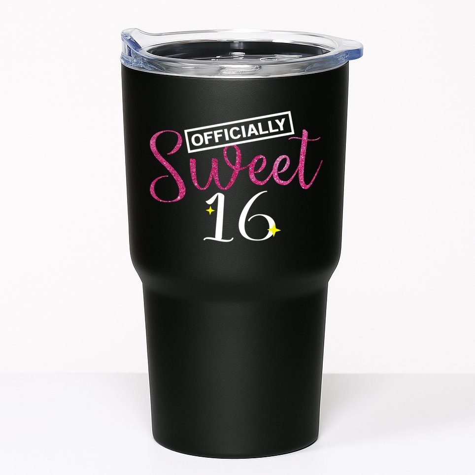 Officially Sweet 16 | Sixteenth Birthday Teen Girl Gift Tumbler