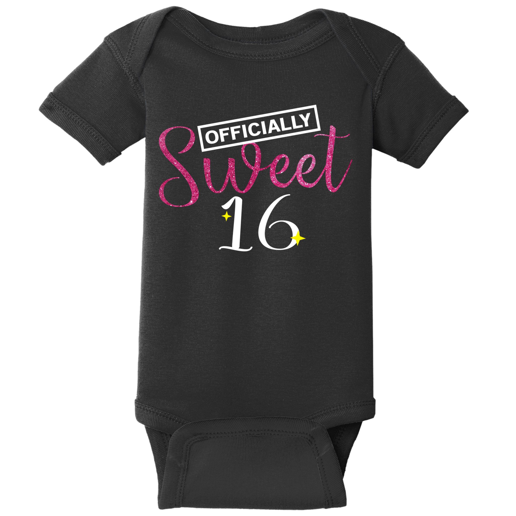 Officially Sweet 16 | Sixteenth Birthday Teen Girl Gift Baby Bodysuit