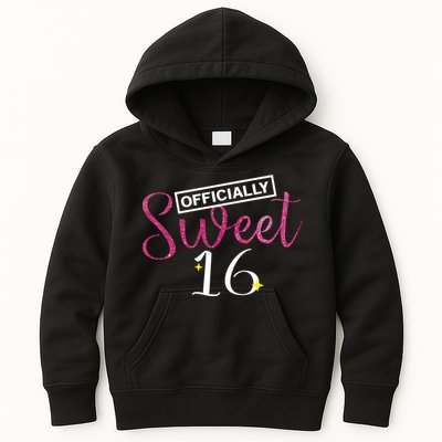 Officially Sweet 16 | Sixteenth Birthday Teen Girl Gift Kids Hoodie