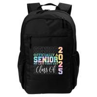 Officially Senior 2025 My Last First Day Class Of 25 Tie Dye Backpack