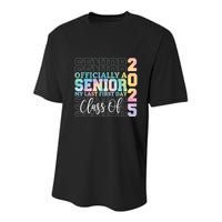 Officially Senior 2025 My Last First Day Class Of 25 Tie Dye Youth Performance Sprint T-Shirt