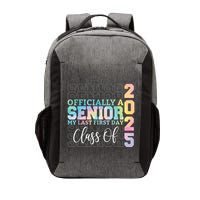 Officially Senior 2025 My Last First Day Class Of 25 Tie Dye Vector Backpack