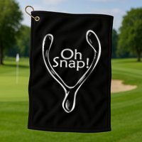 Oh Snap Wishbone Golf Towel
