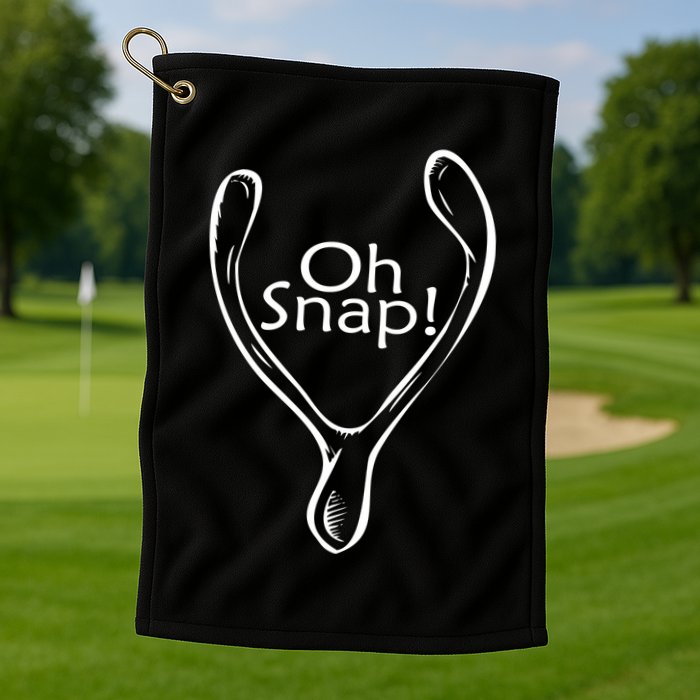 Oh Snap Wishbone Golf Towel