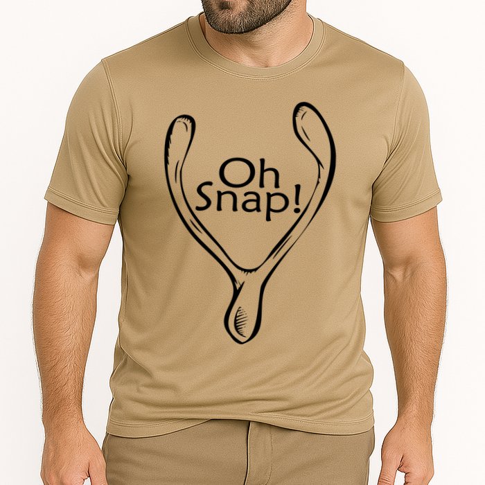 Oh Snap Wishbone Cooling Performance Crew T-Shirt