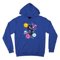 Outer Space 5 Year Old 5th Birthday Party Space Theme Hoodie