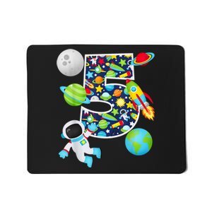 Outer Space 5 Year Old 5th Birthday Party Solar System Mousepad