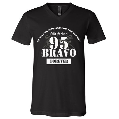 Old School 95 Bravo Military Police V-Neck T-Shirt