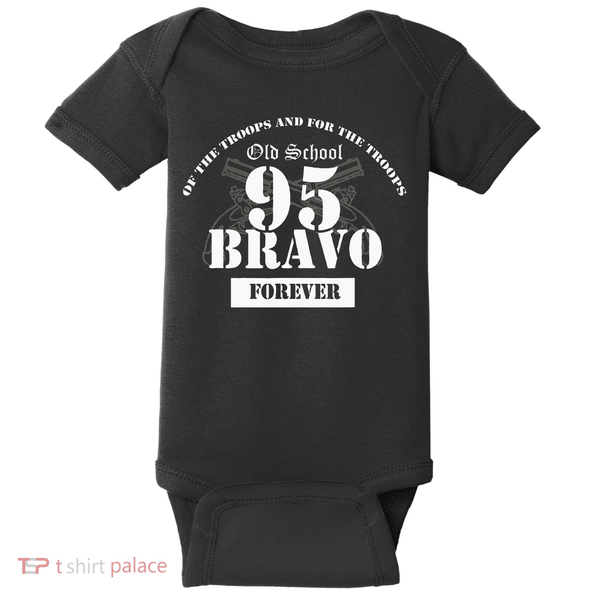 Old School 95 Bravo Military Police Baby Bodysuit