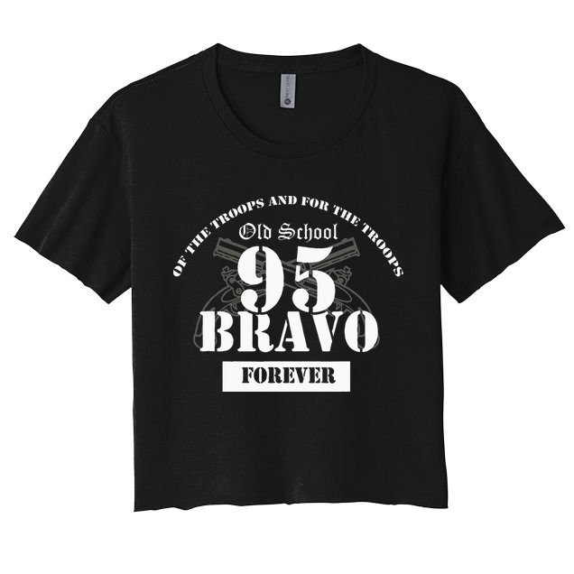 Old School 95 Bravo Military Police Crop Top
