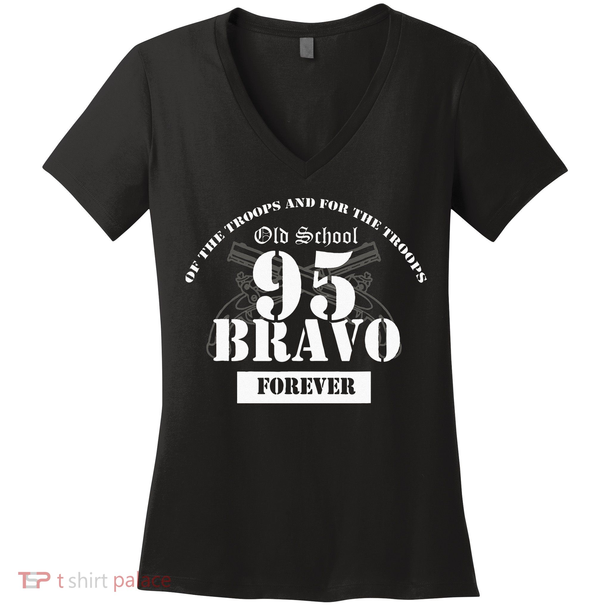 Old School 95 Bravo Military Police Women's V-Neck T-Shirt