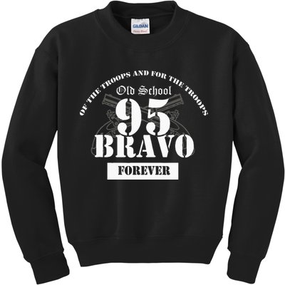 Old School 95 Bravo Military Police Kids Sweatshirt