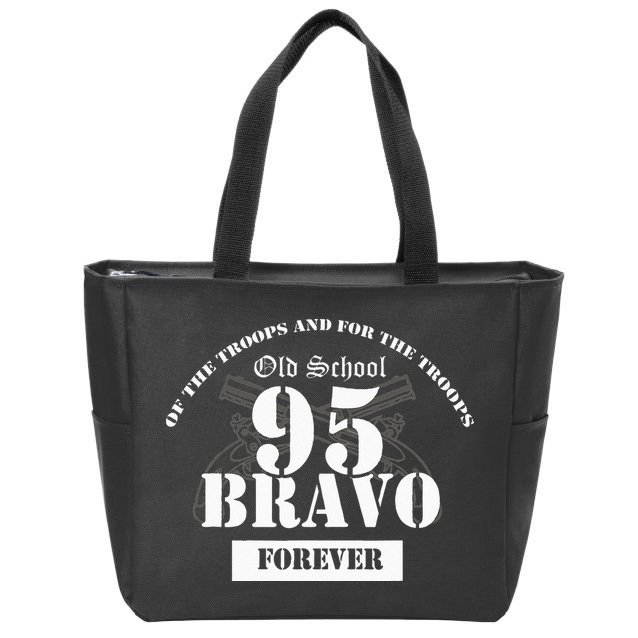 Old School 95 Bravo Military Police Zip Tote Bag